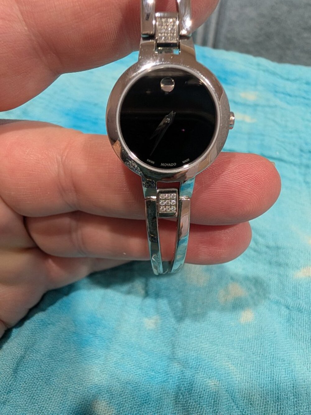 Movado Amorosa Swiss Quartz Stainless Steel Watch -52.3.14.1438 & Orl Modova Box